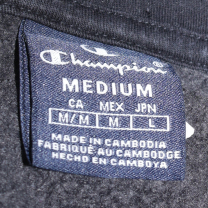 Mens UK Size M Champion Black Pullover Hoodie