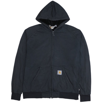 Carhartt Men's Black Full Zip Hooded Thermal Lined Hoodie XL
