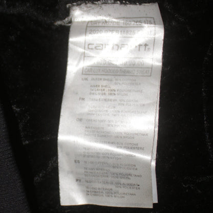 Carhartt Men's Black Full Zip Hooded Thermal Lined Hoodie XL