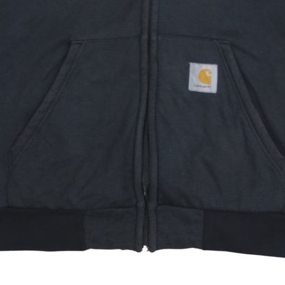 Carhartt Men's Black Full Zip Hooded Thermal Lined Hoodie XL