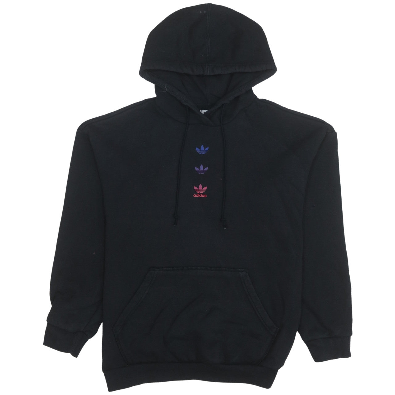 Womens UK Size 8 adidas Black Pullover Hoodie