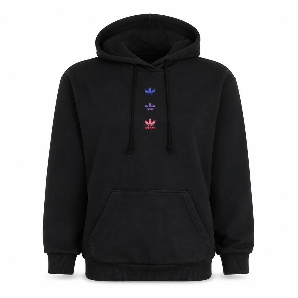 Womens UK Size 8 adidas Black Pullover Hoodie