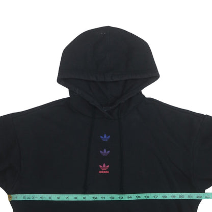Womens UK Size 8 adidas Black Pullover Hoodie