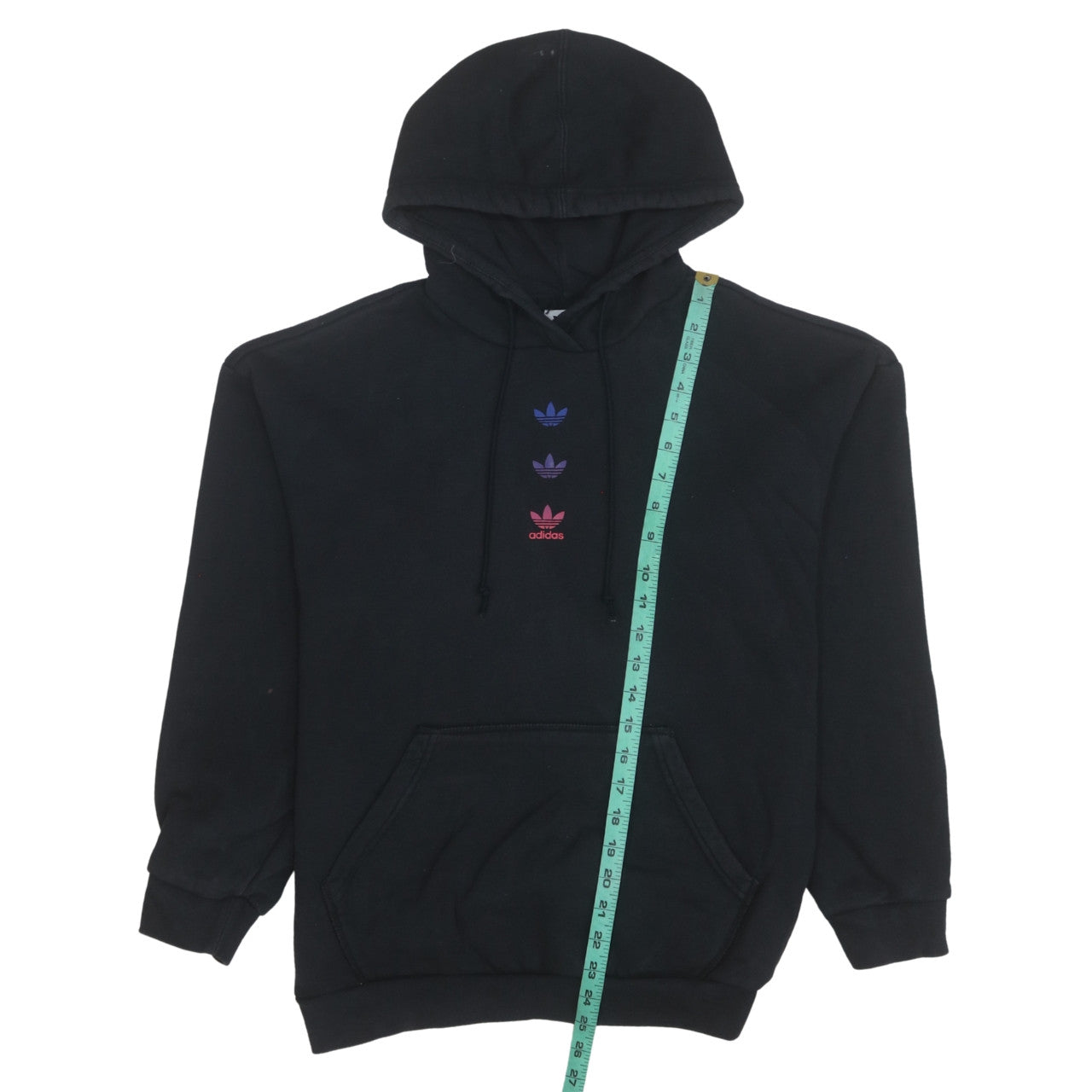 Womens UK Size 8 adidas Black Pullover Hoodie