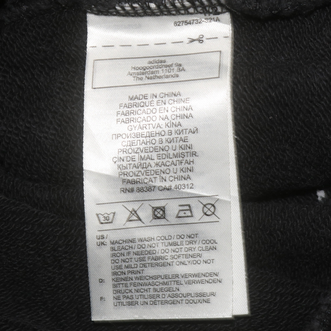 Womens UK Size 8 adidas Black Pullover Hoodie
