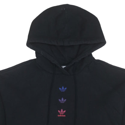 Womens UK Size 8 adidas Black Pullover Hoodie