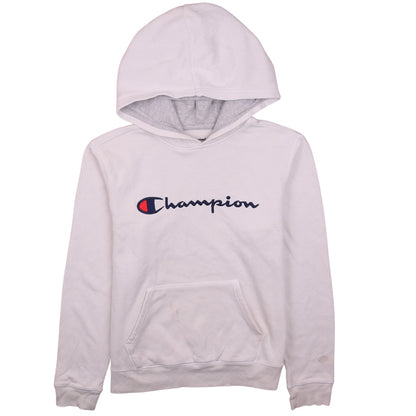 Womens UK Size XL Champion White Pullover Hoodie