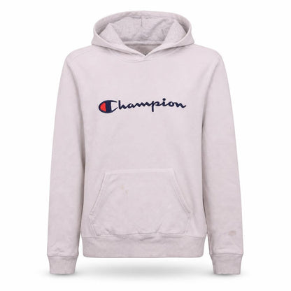 Womens UK Size XL Champion White Pullover Hoodie