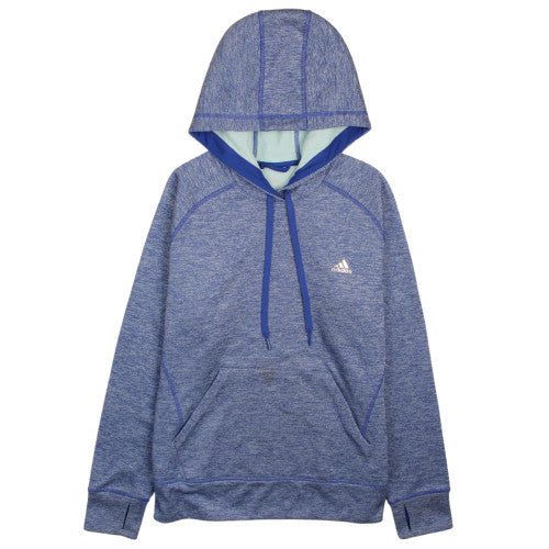Womens UK Size 16-18 adidas Blue Pullover Hoodie