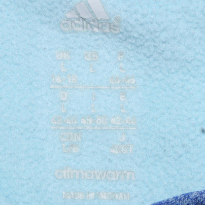 Womens UK Size 16-18 adidas Blue Pullover Hoodie