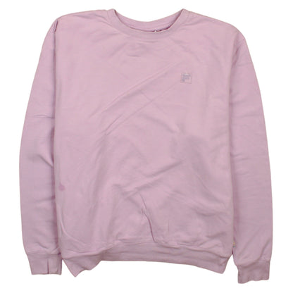 Womens UK Size M FILA Pink Pullover Sweatshirt