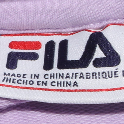 Womens UK Size M FILA Pink Pullover Sweatshirt