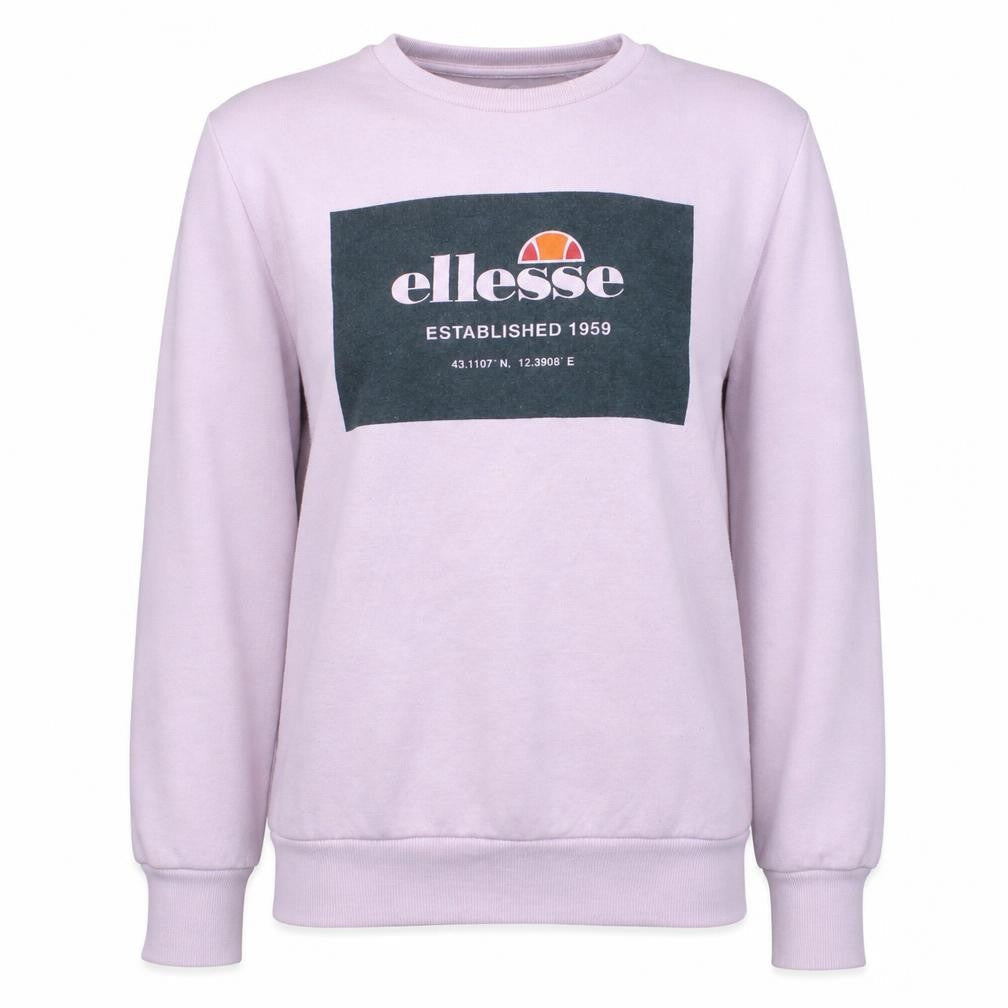 Ellesse Womens Pink Crew Neck Logo Sweatshirt Size M