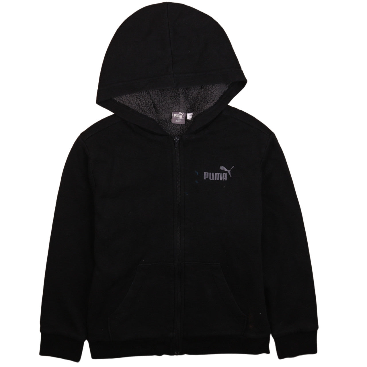 Boys UK Size 14 Years PUMA Black Full Zip Hoodie