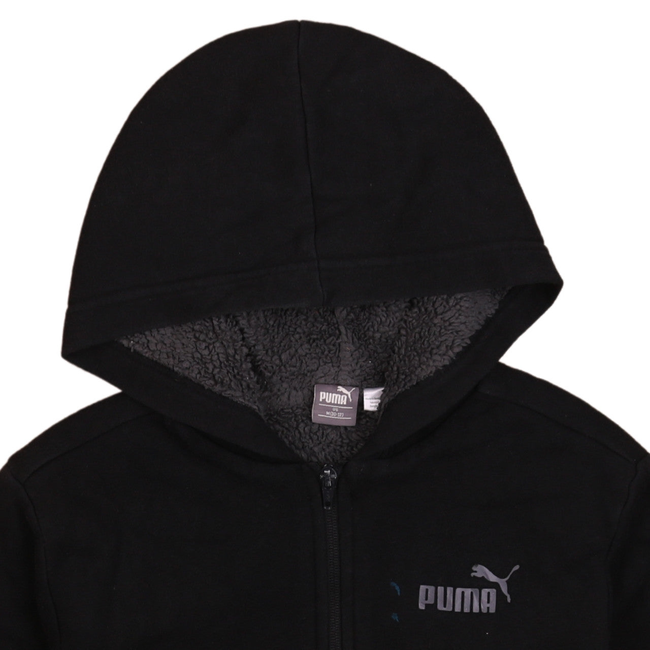 Boys UK Size 14 Years PUMA Black Full Zip Hoodie