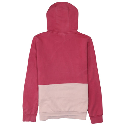 Adidas Girls Pink Colourblock Logo Pullover Hoodie Size 13-14 Years