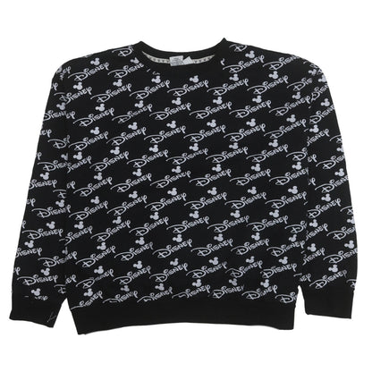 Womens UK Size M Disney Black Pullover Sweatshirt