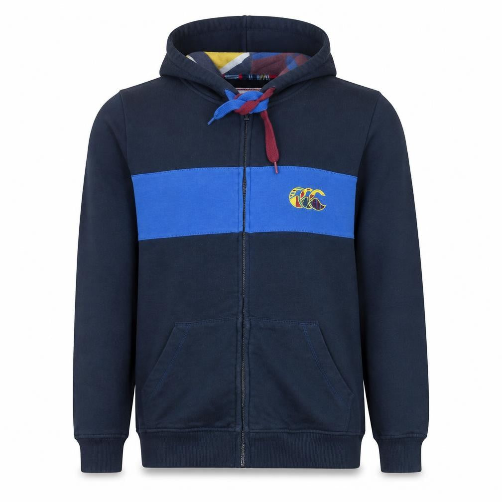 Mens UK Size L Canterbury Blue Full Zip Hoodie