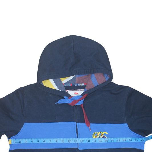 Mens UK Size L Canterbury Blue Full Zip Hoodie