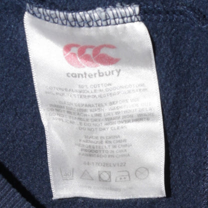 Mens UK Size L Canterbury Blue Full Zip Hoodie