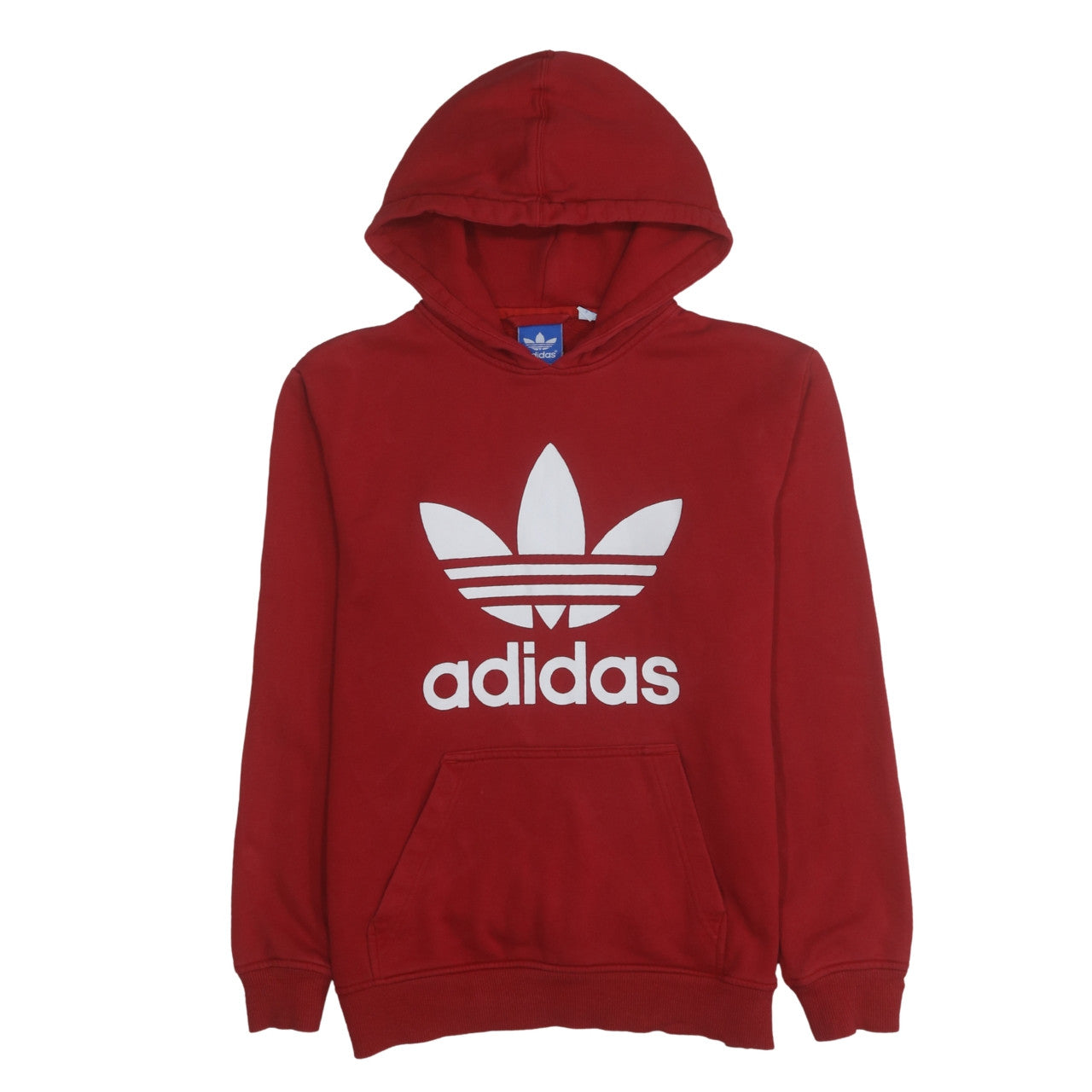 Mens UK Size S adidas Red Pullover Hoodie