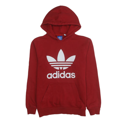 Mens UK Size S adidas Red Pullover Hoodie