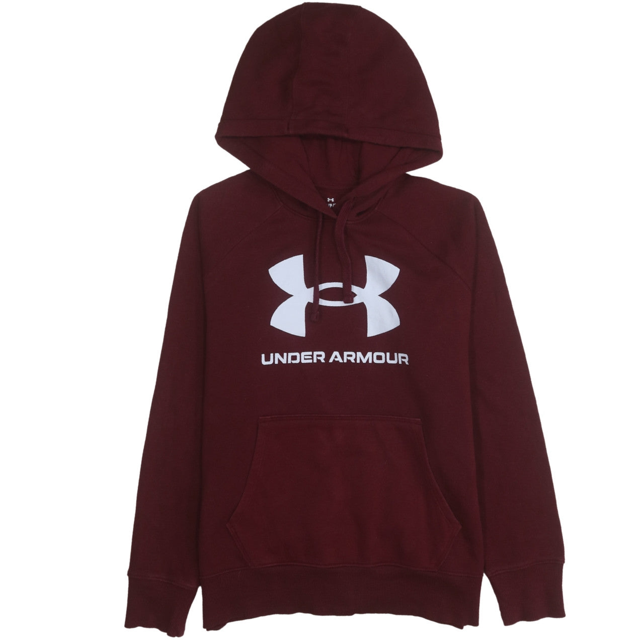 Mens UK Size S Under armour Red Pullover Hoodie