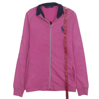 Ralph Lauren Polo Golf Womens Pink Full Zip Sweatshirt Size M