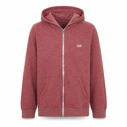 Boys UK Size M VANS Red Full Zip Hoodie