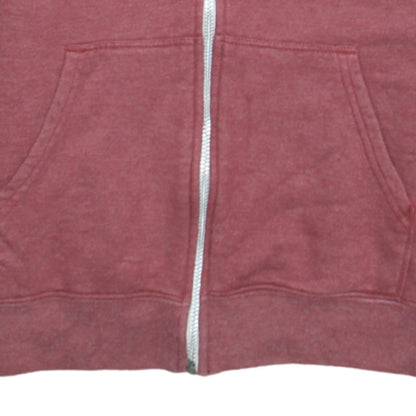 Boys UK Size M VANS Red Full Zip Hoodie