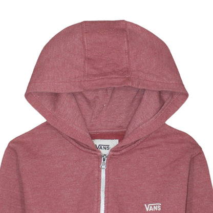 Boys UK Size M VANS Red Full Zip Hoodie