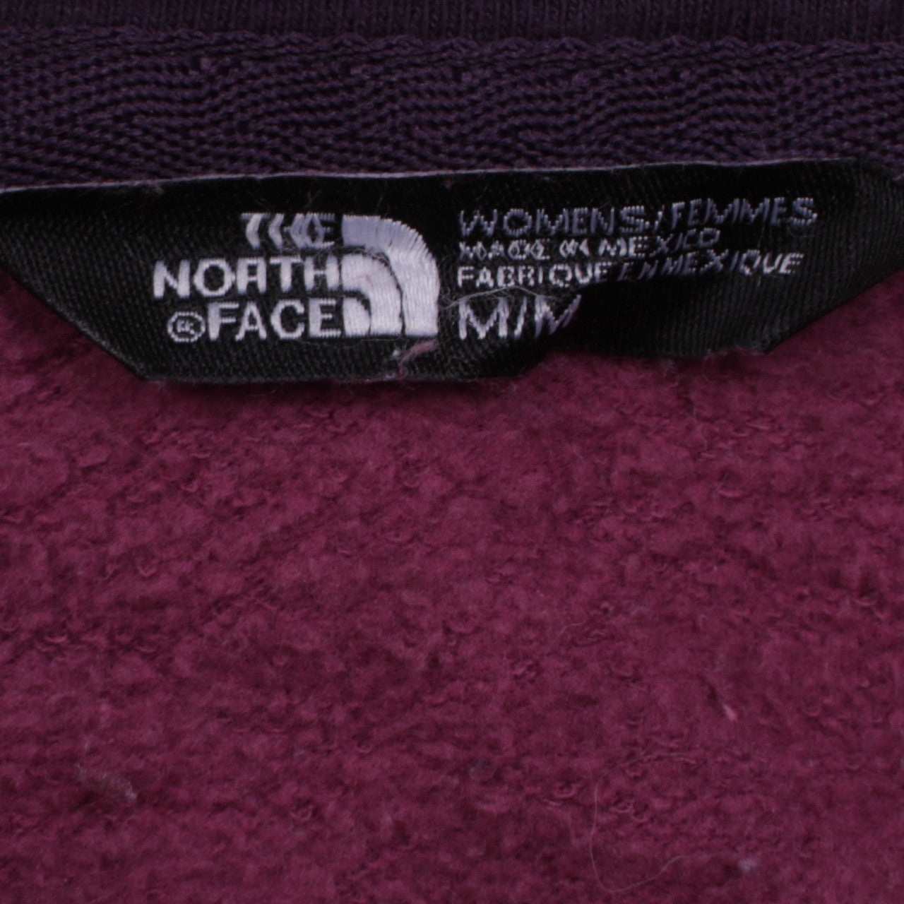 Womens UK Size M The North Face Purple Pullover Hoodie