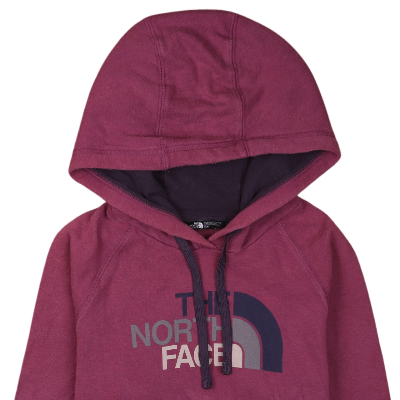 Womens UK Size M The North Face Purple Pullover Hoodie