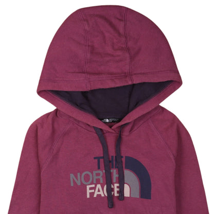 Womens UK Size M The North Face Purple Pullover Hoodie