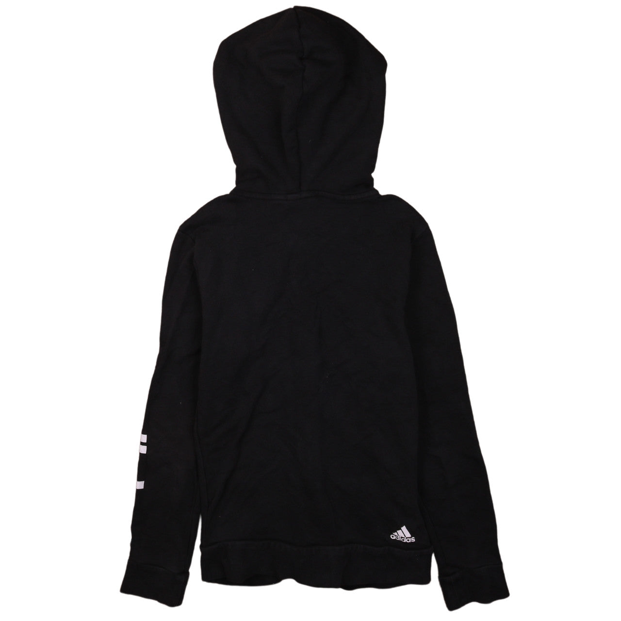 Adidas Womens Black Full Zip Hoodie Size S Hooded Sweatshirt