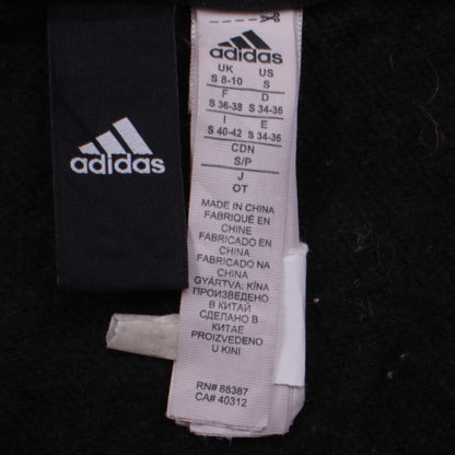 Adidas Womens Black Full Zip Hoodie Size S Hooded Sweatshirt