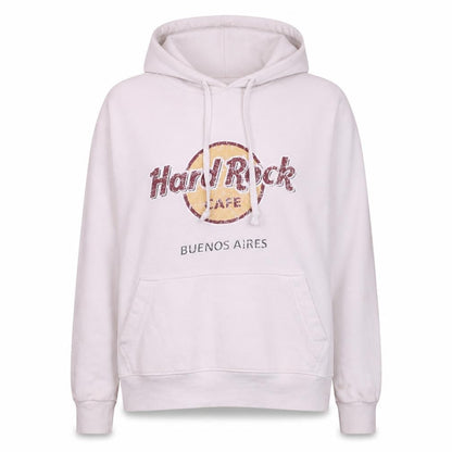 Womens UK Size XS Hard Rock Cafe White Pullover Hoodie