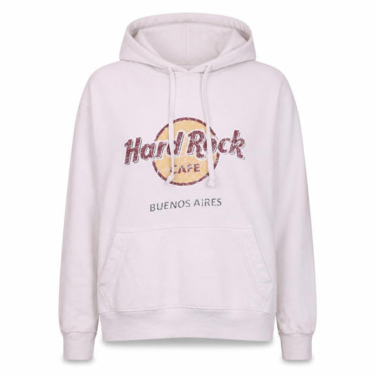 Womens UK Size XS Hard Rock Cafe White Pullover Hoodie