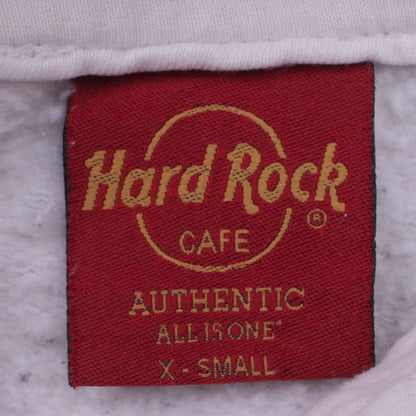 Womens UK Size XS Hard Rock Cafe White Pullover Hoodie
