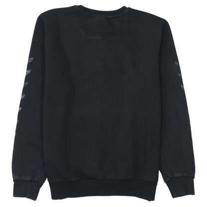 Adidas Boys Black Crew Neck Logo Sweatshirt 13-14 Years
