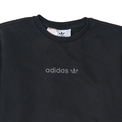 Adidas Boys Black Crew Neck Logo Sweatshirt 13-14 Years