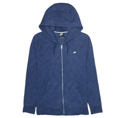 Mens UK Size S Nike Blue Full Zip Hoodie