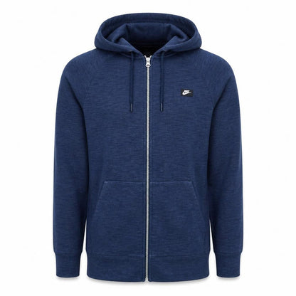 Mens UK Size S Nike Blue Full Zip Hoodie