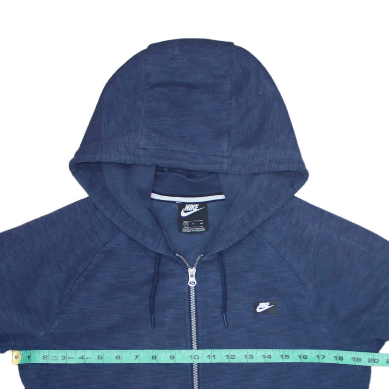 Mens UK Size S Nike Blue Full Zip Hoodie
