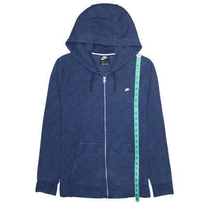 Mens UK Size S Nike Blue Full Zip Hoodie
