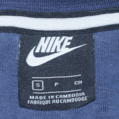 Mens UK Size S Nike Blue Full Zip Hoodie