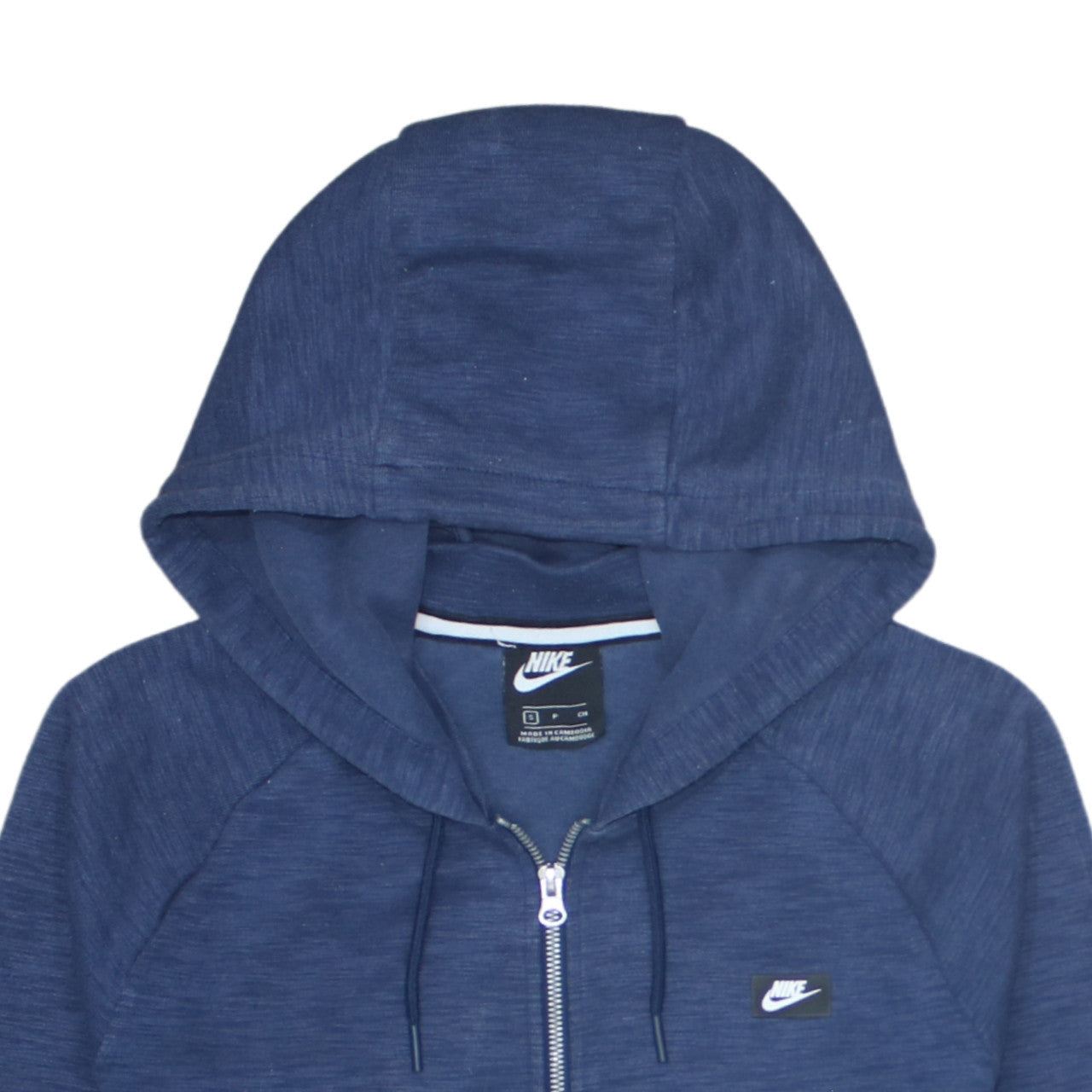 Mens UK Size S Nike Blue Full Zip Hoodie