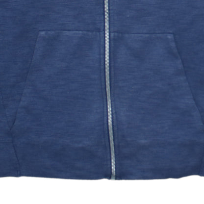 Mens UK Size S Nike Blue Full Zip Hoodie