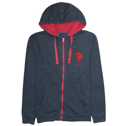 U.S. Polo Assn. Men's Dark Grey Full Zip Hoodie Small