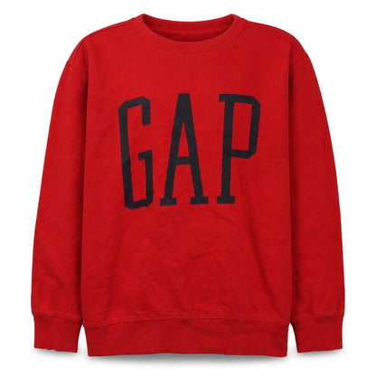 Gap Boys Red XL Pullover Fleece Sweatshirt with Logo Print
